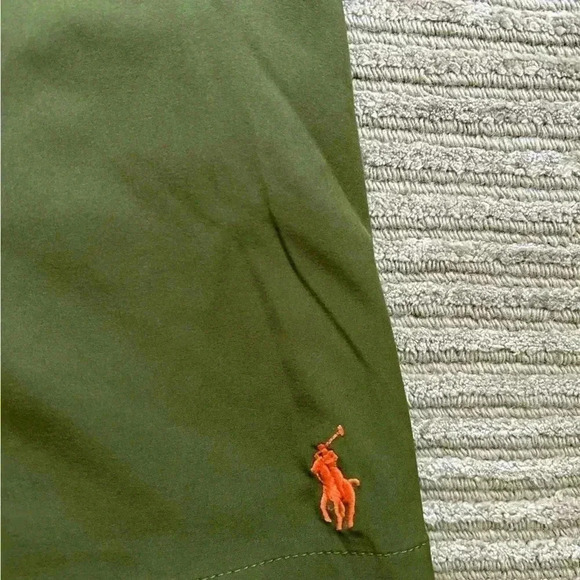 Polo Ralph Lauren Traveler icon logo swim shorts in olive green XXL - Picture 6 of 12